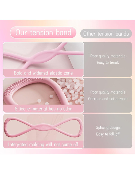 Banda de Resistencia Figura 8 Genérico 6.8 kg Rosa