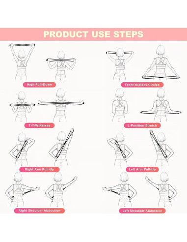 Banda de Resistencia Figura 8 Genérico 6.8 kg Rosa