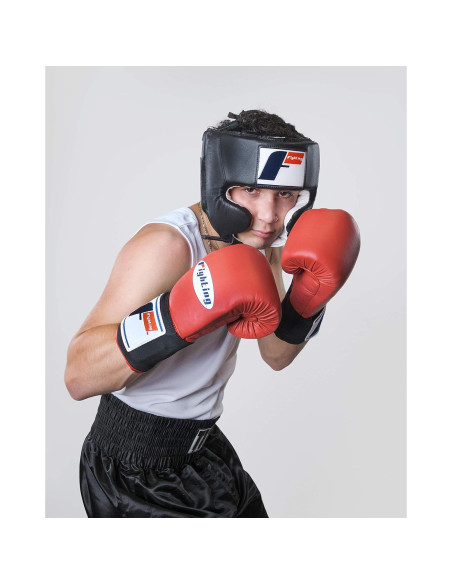 Cabezal de Boxeo Fighting Sports USA, Negro, Grande, Ajustable