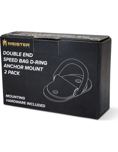 Anclajes D-Ring Meister para Bolsa de Velocidad Doble - 2 Pack