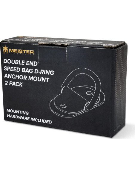 Anclajes D-Ring Meister para Bolsa de Velocidad Doble - 2 Pack