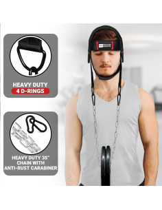 Arnés de Cuello Ajustable Stealth Sports 88cm Neopreno Acolchado 2