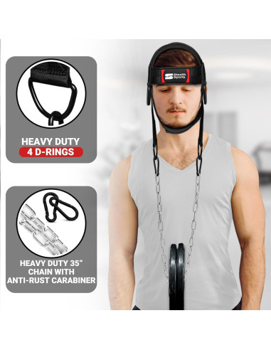 Arnés de Cuello Ajustable Stealth Sports 88cm Neopreno Acolchado