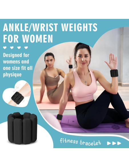 Pesas de Muñeca Ajustables Grednfhat 0.45 kg - 2 Pack