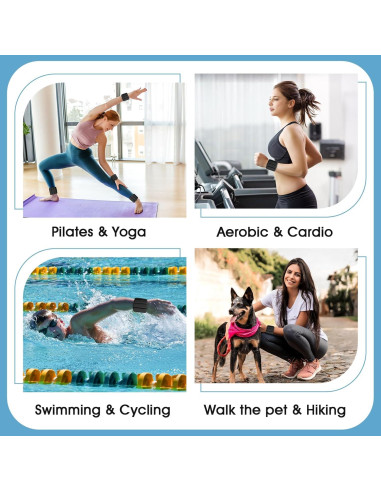 Pesas de Muñeca Ajustables Grednfhat 0.45 kg - 2 Pack