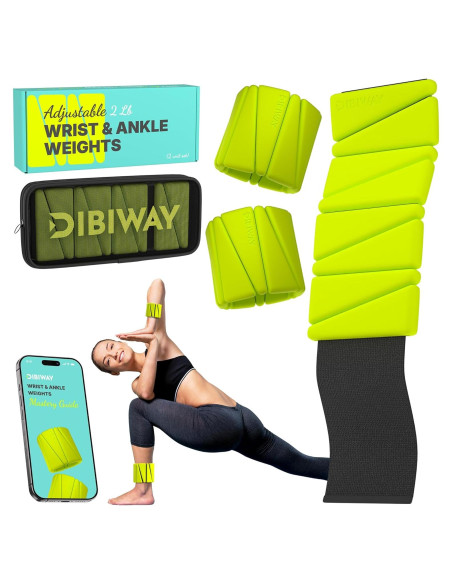 Pesas de Muñeca y Tobillo DIBIWAY 0.91 kg para Mujeres