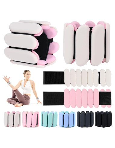 Pesas de Muñeca Grednfhat 0.9 kg Ajustables para Fitness