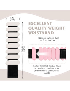 Pesas de Muñeca Grednfhat 0.9 kg Ajustables para Fitness 2