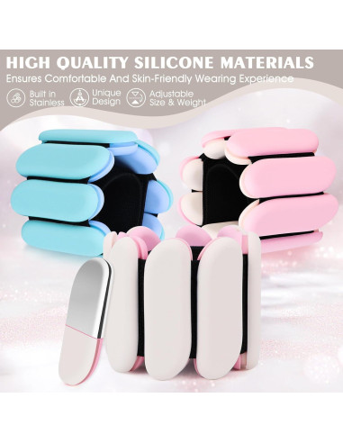 Pesas de Muñeca Grednfhat 0.9 kg Ajustables para Fitness