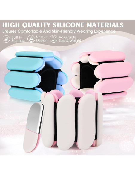 Pesas de Muñeca Grednfhat 0.9 kg Ajustables para Fitness