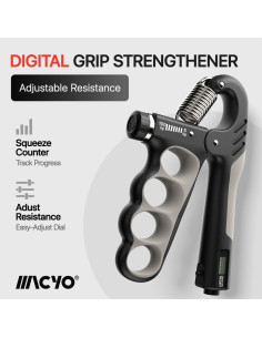 Entrenador de Fuerza de Agarre MACYO Ajustable 5-100kg 2