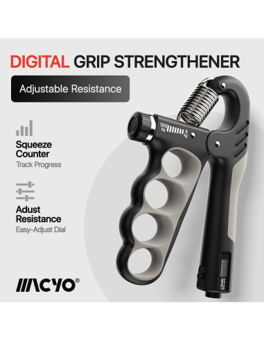 Entrenador de Fuerza de Agarre MACYO Ajustable 5-100kg