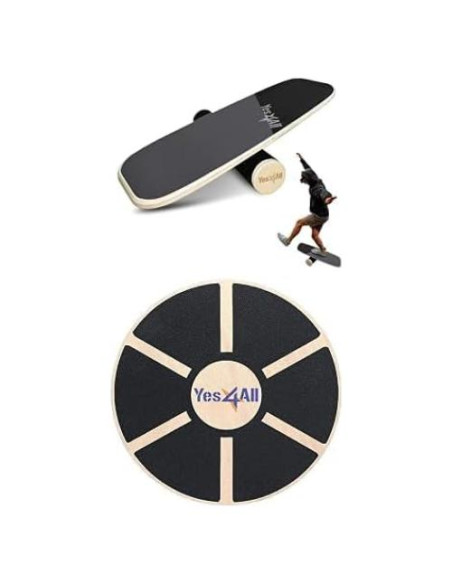 Tabla de Equilibrio de Madera Yes4All para Entrenamiento y Terapia