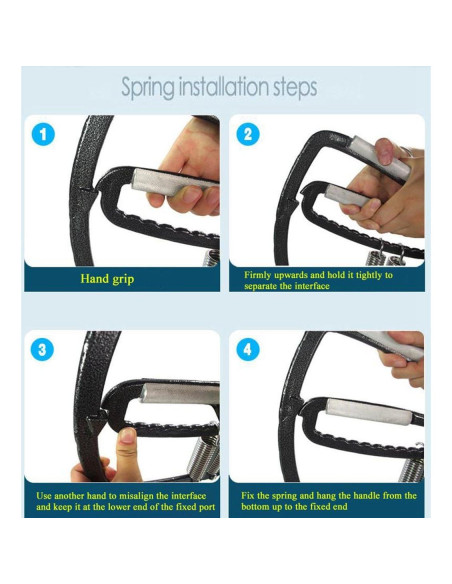 Dispositivo de Entrenamiento de Fuerza de Agarre DoMyfit 22.68-453.59kg