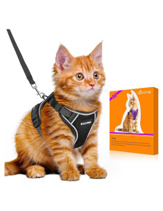 Arnés y Correa para Gato Halypet H600 Pro - Pequeño Negro