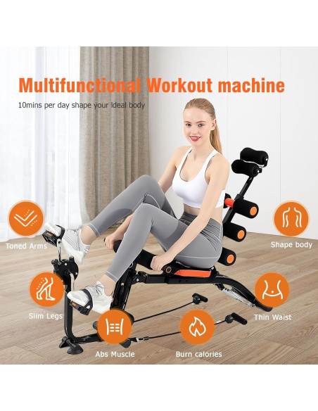 Banco de Entrenamiento Abdominal KBQ Ajustable Plegable 136kg