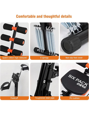 Banco de Entrenamiento Abdominal KBQ Ajustable Plegable 136kg