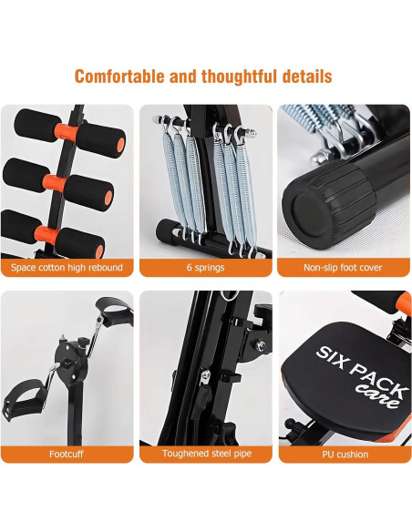 Banco de Entrenamiento Abdominal KBQ Ajustable Plegable 136kg