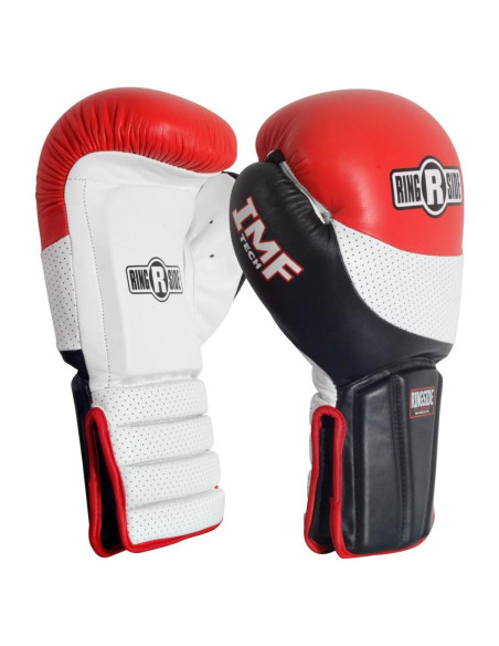 Guantes de Boxeo Ringside Coach Spar Mitt 14 oz Cuero Rojo