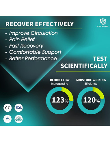 Guantes de Compresión sin Dedos Vital Silver para Artritis - X-Grande