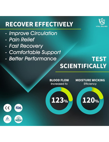 Guantes de Compresión sin Dedos Vital Silver para Artritis - X-Grande