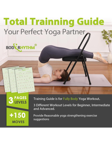 Silla Auxiliar de Yoga Body Rhythm YYBRYAC con Soporte Lumbar
