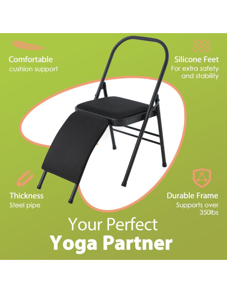 Silla Auxiliar de Yoga Body Rhythm YYBRYAC con Soporte Lumbar