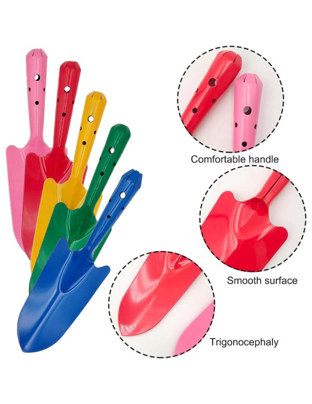 Conjunto de 5 Mini Palas de Mano Metal Itechpanda Jardín