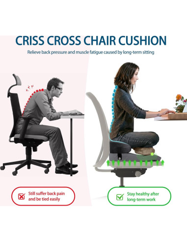 Cojín de Meditación LELEFIDO Gris 57.9x54.9cm Espuma Densa