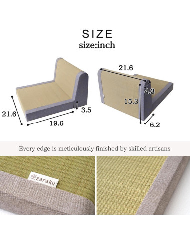 Silla de Piso Plegable BJDesign Zaisu - Cojín de Meditación Zen