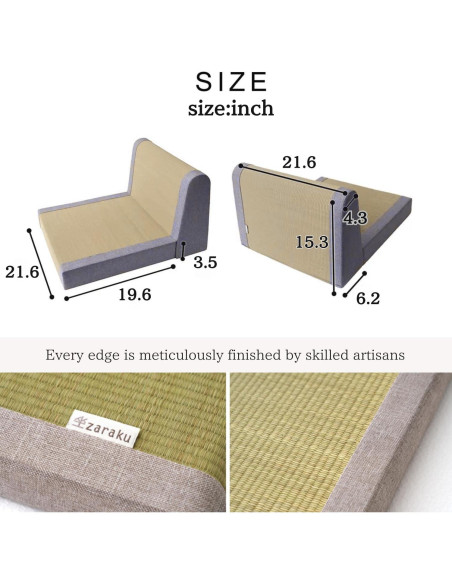 Silla de Piso Plegable BJDesign Zaisu - Cojín de Meditación Zen