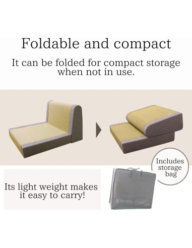 Silla de Piso Plegable BJDesign Zaisu - Cojín de Meditación Zen