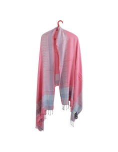 Chal de Meditación de Lana Pura Handmade Oversized 76x203 cm