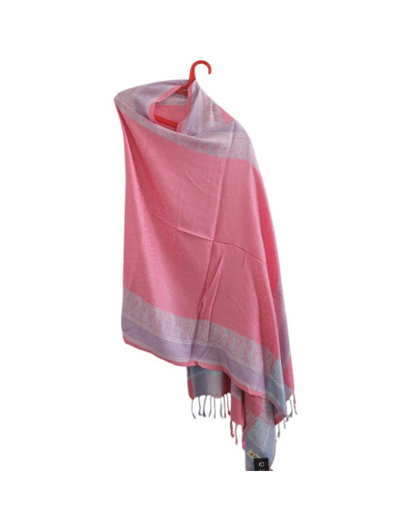 Chal de Meditación de Lana Pura Handmade Oversized 76x203 cm