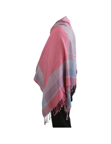 Chal de Meditación de Lana Pura Handmade Oversized 76x203 cm