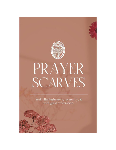 Chal de Oración Cristiano 100% Algodón 71x178 cm con Versículos