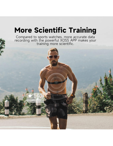 Monitor de Frecuencia Cardíaca XOSS X2 Bluetooth IP67