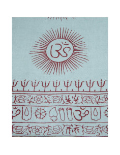 Chal de Meditación Yoga Ram Nami Grande OM 101.6x185.4 cm 2