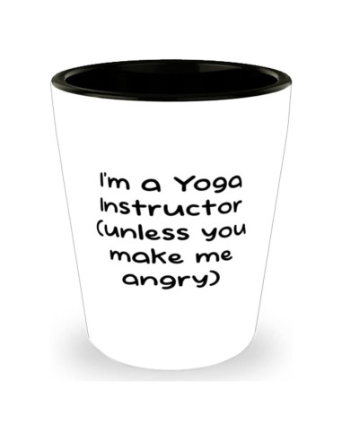 Vaso de Chupito Cerámico para Instructor de Yoga - 44 ml