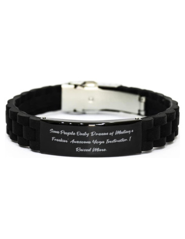 Pulsera Grabada Ajustable de Acero Inoxidable para Yoga