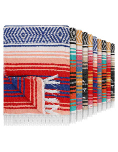 10 Mantas de Playa Mexicanas Haull 130x180 cm Coloridas