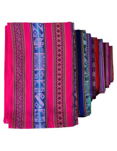 Manta Andina Genérica 178x119 cm Fucsia para Yoga y Camping