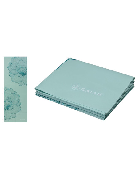 Esterilla de Yoga Plegable Gaiam 2mm para Viajes 172.7x61cm