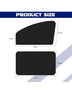 Sombrillas para Ventanas Laterales de Auto NTNEV - Protección UV 2