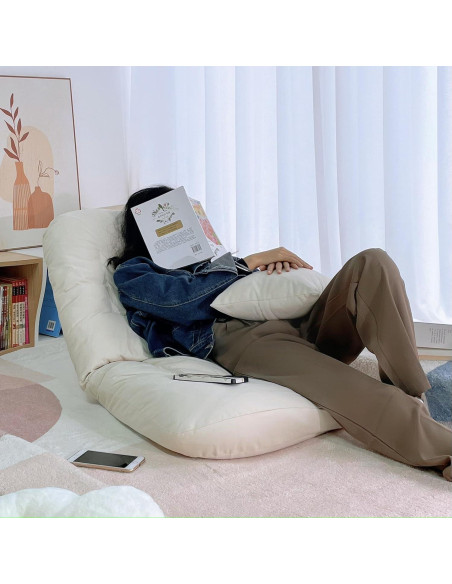 Silla de Juego Plegable XINYUEMAIC Beige Ajustable