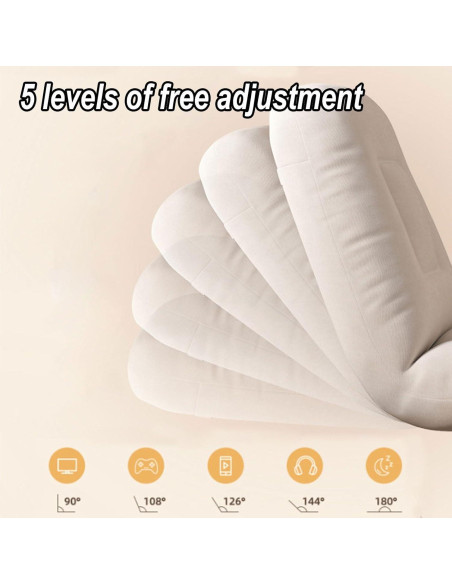 Silla de Juego Plegable XINYUEMAIC Beige Ajustable