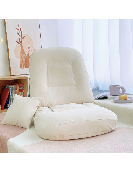 Silla de Juego Plegable XINYUEMAIC Beige Ajustable