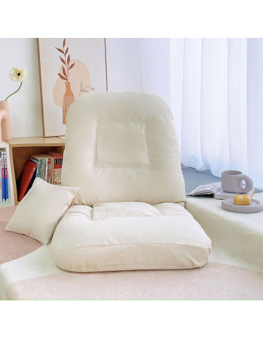 Silla de Juego Plegable XINYUEMAIC Beige Ajustable