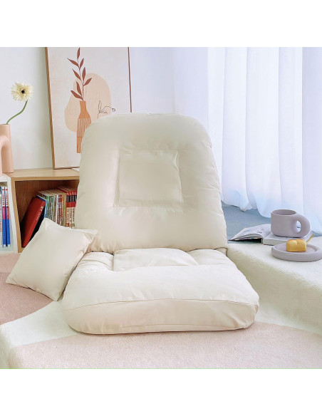 Silla de Juego Plegable XINYUEMAIC Beige Ajustable