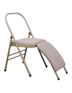 Silla de Yoga Plegable INNOLIFE con Soporte Lumbar Gris